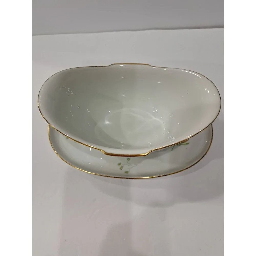 Rosenthal Germany Sanssouci US‎ Standard Design 10 Rosen Gravy Boat Underplate